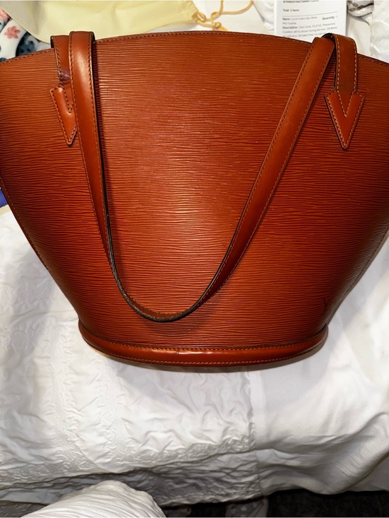 Louis Vuitton Handbags - Louis Vuitton Cognac Epi Leather St Jacques with COA